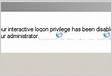 RDP error message Your interactive logon privilege has been